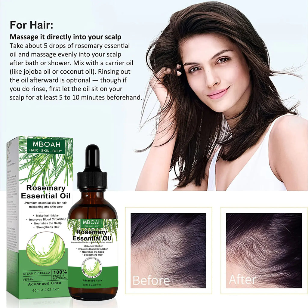 Rosemary Hair Oil for Shine, Nourishment & Circulation